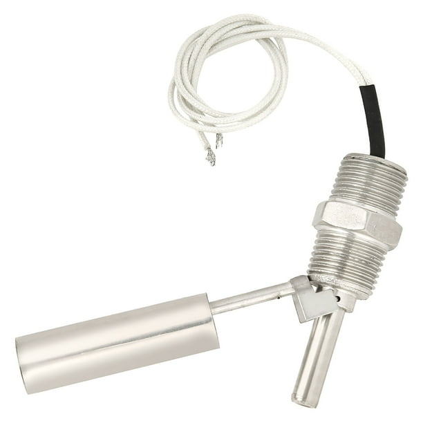 Interruptor de sensor de flotador de nivel de agua líquida de montaje lateral de acero inoxidable 304, rosca macho de 1/2 NPT DC0-