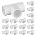 thumbnail image 1 of Tubo PVC Fitting Tee de 3 vías, 1 pulgada, apto para muebles, paquete de 16, 1 of 7