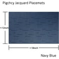 thumbnail image 2 of Vinyl Placemats Set of 12 Washable Durable Kitchen Placemats Easy to Clean Plastic Placemats for Dining Table (Midnight Blue), 2 of 6