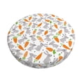 thumbnail image 2 of Lsque Cute Rabbit Round Bar chair cushion covers Velvet Fabric Premium Comfort Protects from Scratches and Stains for 14-17 Inch Chair- 12 inch, 2 of 7
