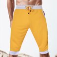 thumbnail image 2 of Sngxgn Mens Casual Shorts Lightweight Casual Shorts Outdoor Fishing Shorts with Pockets(Yellow,S), 2 of 7