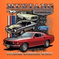 thumbnail image 2 of Ford Mustang Untamed Spirit Cars and Trucks Mens Graphic Tank Top, Orange, 3X-Large, 2 of 5