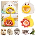 thumbnail image 3 of CBFFDC Lit Chaud pour Animaux de Compagnie Automne et Hiver Forme de Dessin Animé Maison pour Cochons d'Inde Semi-Fermé Lit Chaud Confortable pour Automne Hiver, 3 of 6