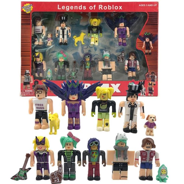 Figura Robloxed de mundo Virtual para niños, Robloxs juguete de bloques, juego de muñecas periféricas, modelo de mano, Decoración, regalo