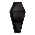 thumbnail image 2 of Halloween Decor Coffin Shape Wooden Wall Display Shelf Spooky Storage Rack for Living Room Decor Multi Functional Hanging Shelves Strong Load Bearing Capacity Goth Decor Bookshelf, 2 of 6