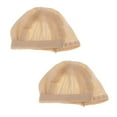thumbnail image 1 of lionlar 2 Pcs Couvre-Chef pour Poupée 1/3 BJD Fixe - Filet DIY Couleur Nude, 1 of 8