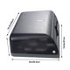 thumbnail image 3 of Caja de pañuelos de pared para baño, dispensador de toallas de papel, soporte para caja de pañuelos (gris), 3 of 7