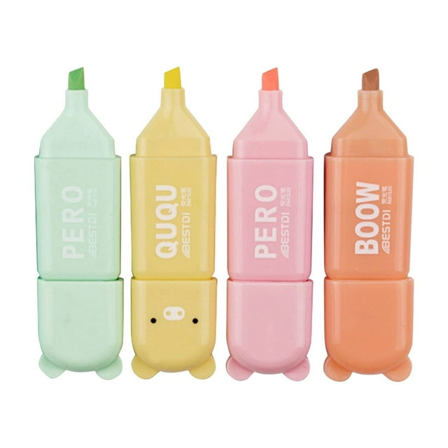 Promotion!Maojin Estilo de dibujos animados del resaltador de color de útiles escolares de regreso a la escuela 4/5/6 colores disponibles 10ML