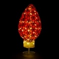 thumbnail image 6 of Northlight LED Lighted Retro Light Bulb Outdoor Christmas Decoration - 32" - Red - Warm White, 6 of 9