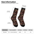 thumbnail image 4 of Goofa Hearts and French Bulldog Printed Men's Crew Socks, Soft Durable Breathable Moisture-Wicking with Odor Control Cotton socks, 4 of 9