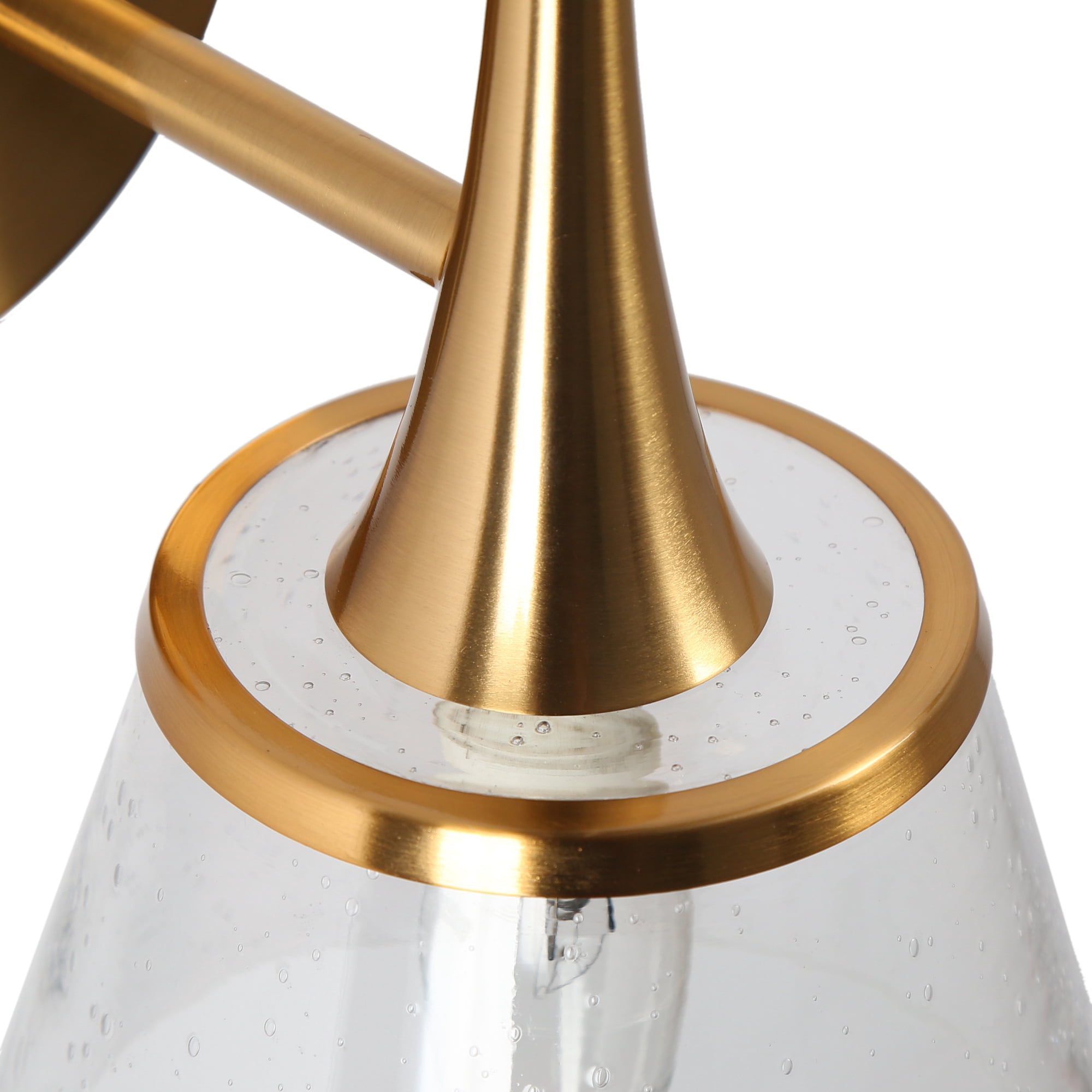 LNC Quoridan 5.9-in W 1-Light Polished Brass Modern/Contemporary LED Wall Sconce
