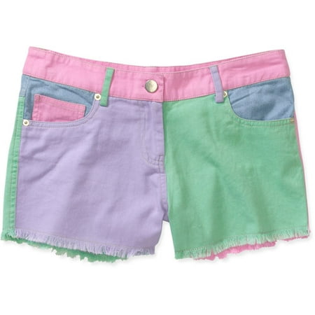 Generic Juniors Pieced Colored Denim Shorts - Walmart.com