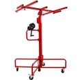thumbnail image 2 of Drywall Lift Panel 13' Lift Drywall Panel Hoist Jack Lifter Jack Rolling Caster Wheel Sheetrock Drywall Lift Construction Tools,150-lb. Capacity, 4ft. x 16ft. Max. Sheet Size,red, 2 of 9