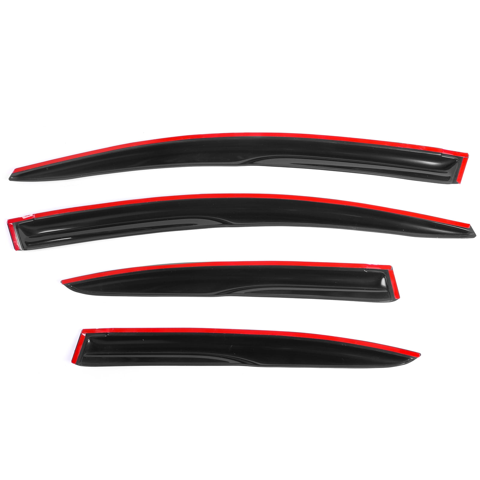 IKON MOTORSPORTS Tape on Outside Mount Window Visor Compatible With 2012-2015 Honda Civic Sedan