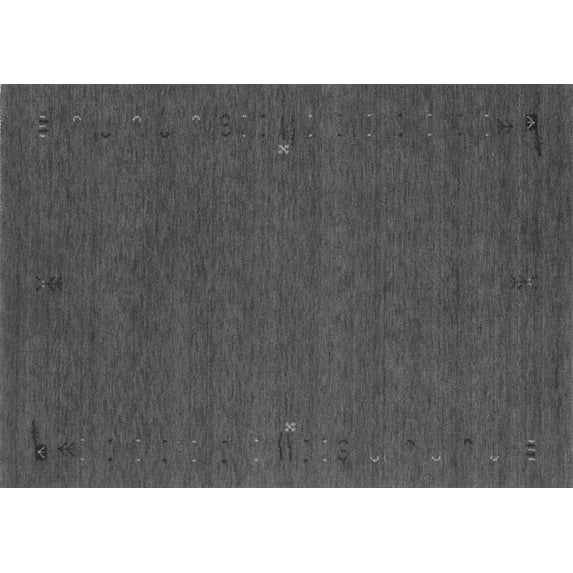 Ahgly Company Indoor Rectangle Abstract Gray Contemporary Area Rugs, 7' x 10'