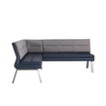 thumbnail image 6 of Milan Janice Blue Faux Leather/Gray Fabric 2-Tone Reversible Nook and Storage, 6 of 9