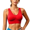 thumbnail image 4 of cocolona Womens Plus Size Sports Bras Seamless Wireless Breathable Workout Bras Stretch Comfy Running Yoga Bras, 4 of 8