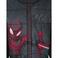thumbnail image 5 of Marvel Spider-Man Miles Morales Zip Up Puffer Jacket Toddler to Big Kid, 5 of 5