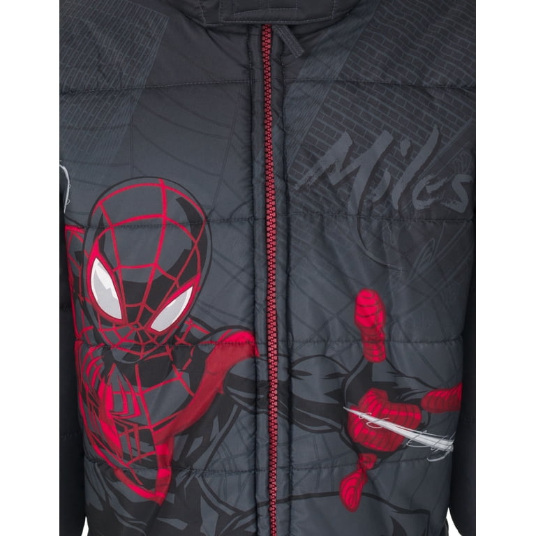 Marvel Spider-Verse Miles Morales Boys' Puffer Jacket photo 5
