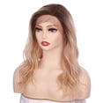 thumbnail image 2 of OneDor Premium Japanese High-Temperature Fiber Synthetic Hair 130% Density Wavy Lace Front Side Part Long Wigs (Blonde Blended with Dark Roots-M6182R), 2 of 7