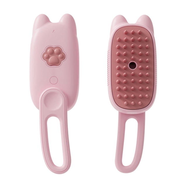 Cepillo de vapor 3 en 1 para gatos, peine depilatorio multifuncional para gatos y perros, para masajear y limpiar el pelo suelto de las mascotas, recargable.