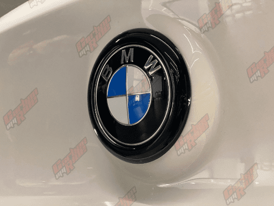 Custom My Ride Rear Black Trunk Roundel Badge Cover for BMW X4 G02 MK2, Blackout Look