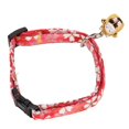 thumbnail image 2 of XingJian LLC Japanese Kimono Cat Collar with Cartoon Bell - Red Sakura, 2 of 10