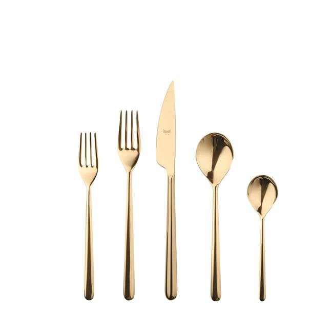 Flatware Dessert Spoon 7” LINEA Design NORITAKE Stainless Steel Cutlery 