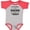 Baseball Heather and Red, variant on Inktastic My Mommy is a Teacher and a Hero Boys or Girls Baby Bodysuit