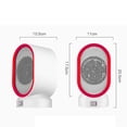 thumbnail image 3 of Calentador de espacio portátil: ventidor personal eléctrico, calentamiento rápido, protección contra sobrecalentamiento, escritorio , dorm Sunnimix Calentador eléctrico, 3 of 8