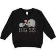 thumbnail image 2 of Inktastic Big Sis Elephant Toddler Sweatshirt, 2 of 4