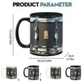 thumbnail image 3 of GQDIN 2026 Funny Black Vintage Drum Mug, Drummer Coffee Mug, Cool Gifts For A Drummer Musician - Novelty Coffee Cup For Drumming Enthusiasts, Unique Gift Idea For Musicians & Friends, 3 of 9