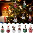 thumbnail image 3 of Moocorvic Christmas Santa Claus Hanging Decorations Pendant, Metal Snowman Bell Pendant Christmas Ornaments for Christmas Tree Decor Home Wedding, 3 of 3