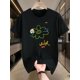thumbnail image 1 of Men's Casual Cotton T-Shirt with Quirky Graffiti Flower Design - Soft, Breathable Fabric, Crew Neck, Short Sleeve Summer Tee, Machine Washable, 1 of 7