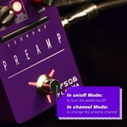 FLAMMA FS06 Digital Preamp Pedal Guitar Pedal with Bulit-in Cabinet Simulation 7 Models Saveable Preset