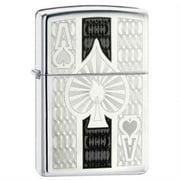 Zippo High Polish Chrome Spade Pocket Lighter
