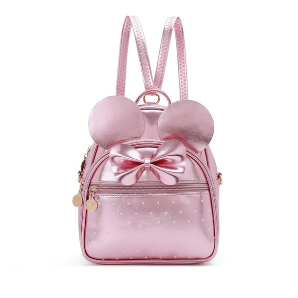 KL928 Girls Mini Leather Backpack Purse Women's Mini Quilted Zipped