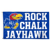 NCAA Kansas Jayhawks Slogan 3' x 5' Deluxe Flag