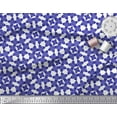 thumbnail image 3 of Soimoi Blue polyester Crepe Fabric Floral Art Geometric Print Fabric by the Yard 42 Inch Wide, 3 of 3