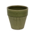 thumbnail image 2 of Maceta grande de cerámica de color verde oliva de Planter Cheung's Corseta, 2 of 3
