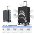thumbnail image 6 of Fotbe Black And White Shark Luggage Cover Protector,Suitcase Protector,Scratch and Dirt Resistant,Fits 18-32 Inch Luggage-Large, 6 of 9