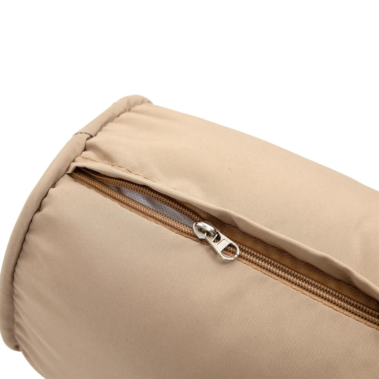 Demi Bonn Outdoor Glider Chairs Swing Glider Rocking Chair, Double Patio Bench, 2 Person Loveseat with Steel Frame, Cushions, Pillow Armrests, Beige