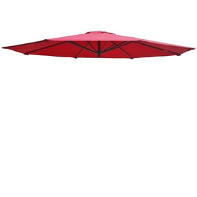8ft 8 Ribs Patio Umbrella Replacement Canopy Outdoor Cover Top