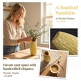 thumbnail image 3 of REGALWOVEN Small Ceramic Bud Modern Cylinder Vase, Matte Ribbed Decorative Flower Vase for Desktop, Shelf & Bathroom, Boho Yellow 2.4"L x 2.4"W x 5.1"H, 3 of 6