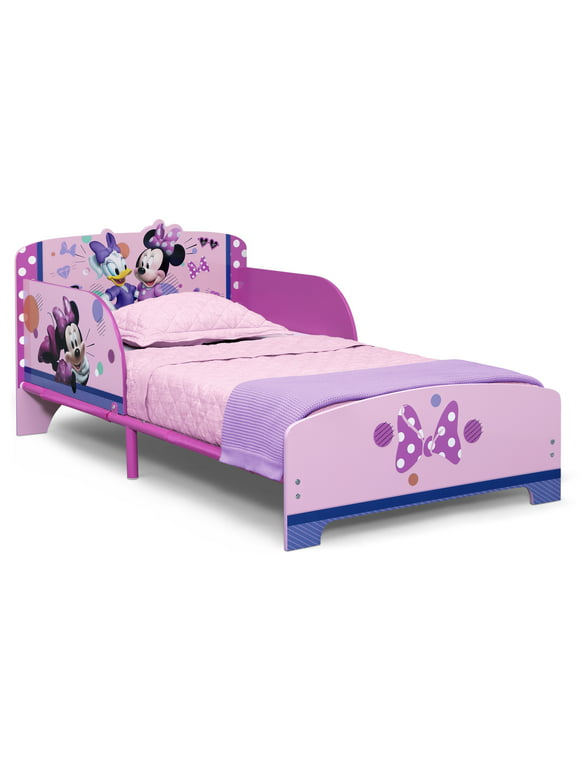 Minnie Mouse Wood & Metal Toddler Bed by Delta Children, Pink