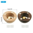 thumbnail image 2 of 2 Set Shopkeepers Bell, Wood Door Chime Hanging Door Bell Self-adhesive Hanging Jingle Bells for Door Opening Business When Entering Refrigerator Car, Round, 2 of 7