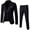 B Black, variant on Suit Jacket 3 Piece Set Notched Lapel Button Solid Suit Jacket Vest Pants Slim Fit Dressy Business Wedding Party Suit Jacket for Men