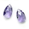 Crystal, #6106 Pear Pendant 16mm, 2 Pieces, Tanzanite