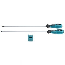 2Pcs 12 Inch Long Slotted and Screwdriver Set Magnetic Screwdriver with Rubber Handle2Xk3747