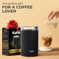 Kaffe Electric Coffee Grinder (3.5oz Capacity) with Free Cleaning Brush